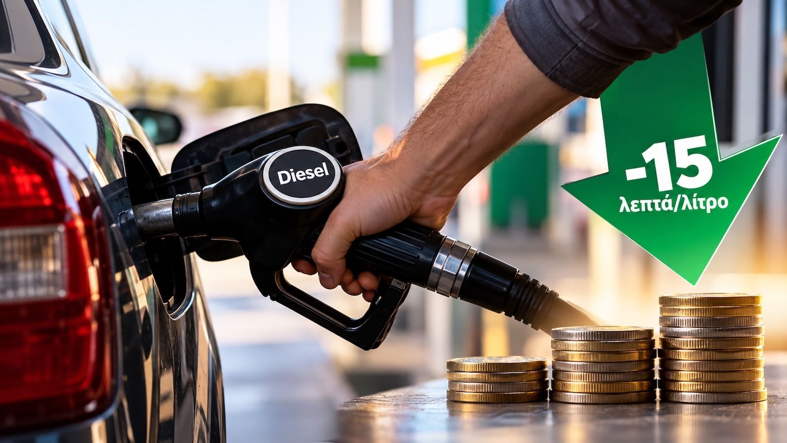 Diesel: Πέφτει κι άλλο η τιμή - Πόσο κερδίζεις σε ένα γέμισμα